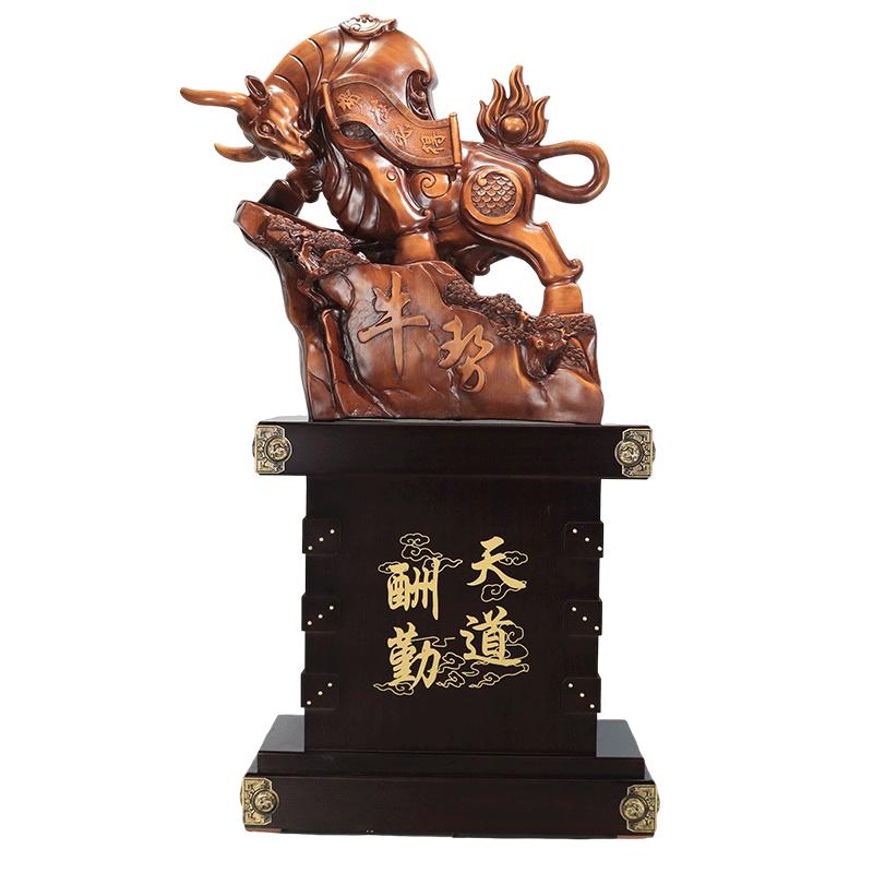 牛摆件落地大型办公室送礼公司店铺开业乔迁贺礼大厅装饰工艺礼品