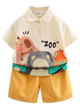 男童夏季套装2026新款polo套装
