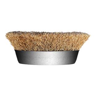 加厚碗型钢丝轮100mm金属除锈机用钢丝刷4寸角磨机打磨钢丝轮16孔