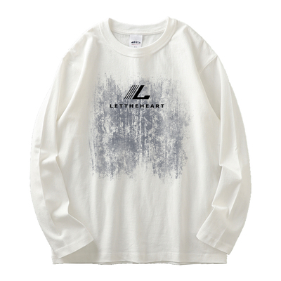 美式高街潮流重磅纯棉长袖t恤