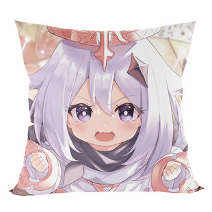 原神周边抱枕二次元动漫甘雨心海胡桃魈可莉雷电双面定制玩偶靠垫