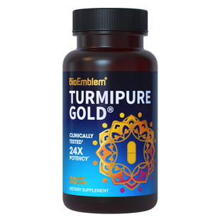 bioemblem 黄金姜黄素胶囊健肝护关节非黑胡椒天然精华 美国进口