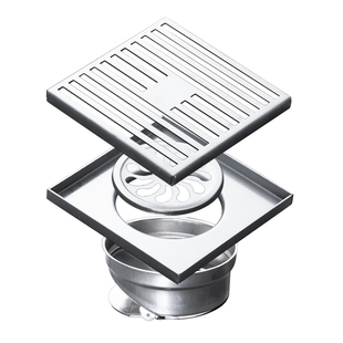 地漏20cm加大尺寸庭院户外别墅花园室外大排量地漏防臭器75 110管