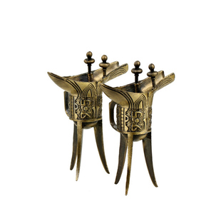 汉式婚礼礼仪用品合卺同牢葫芦酒杯红黑漆碗碟喜筷子中式婚庆道具