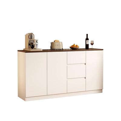 全实木餐边柜靠墙一体储物柜