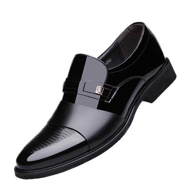 老人头头层牛皮男皮鞋商务正装