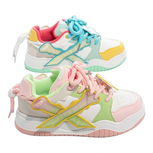 SENMA/森马女鞋新款春夏季鸳鸯休闲板鞋小众原创运动厚底增高潮鞋