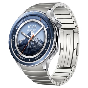 适用OPPOwatchX2专用无缝全钛手表带watchX钛空版弧形接口金属腕表带运动智能手表X2男士钛金属表链
