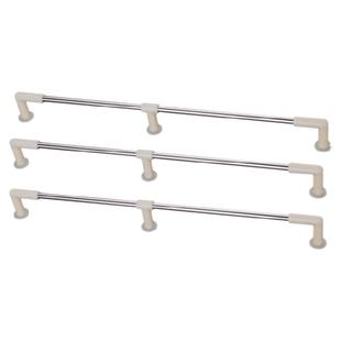 超市货架木层板不锈钢护栏条挡边中岛展示台促销金属条围栏防掉落