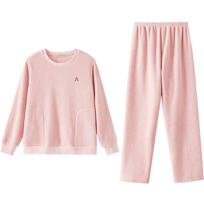情侣珊瑚绒家居服秋鹿