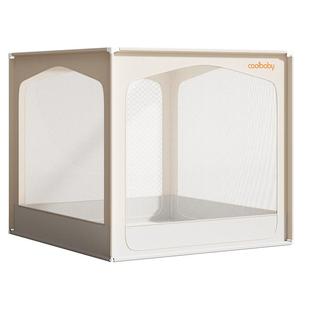 coolbaby防摔蚊帐婴儿专用儿童纹帐家用卧室防掉床全底全罩床围栏