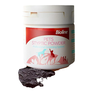 Bioline宠物凝血粉猫咪狗狗修剪指甲伤口速合外用幼猫断甲凝血粉