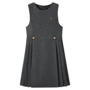 【32%绵羊毛】eland kids衣恋童装女童圆领连衣裙冬裙子