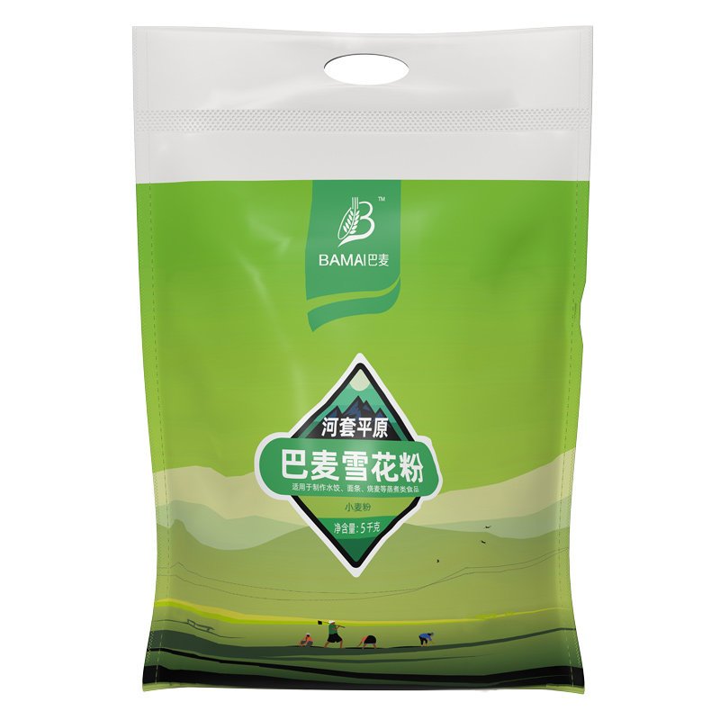 兆丰内蒙河套平原巴麦雪花粉无钠麦芯粉包子馒头饺子面包面粉