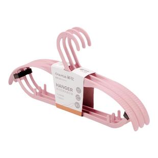 茶花衣架家用挂衣架晒衣无痕宽肩加粗防滑衣服撑子宿舍塑料衣架子