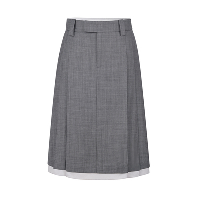 indicia标记商场同款25春新款短款拼接设计感A字半身裙F2A5QZ065F