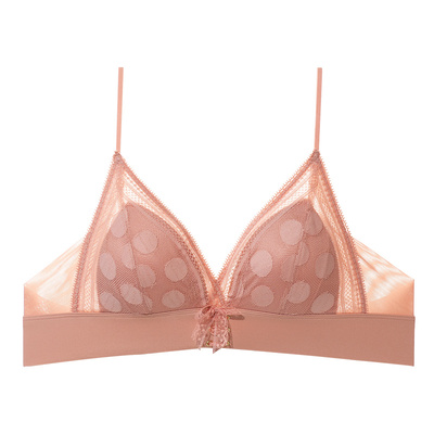 梧桐花开文胸无钢圈薄款法式三角杯细肩带内衣星觅系列HN24617