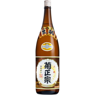 日本原装进口菊正宗酒造生酛辛口本酿造上选清酒1.8L大瓶洋酒