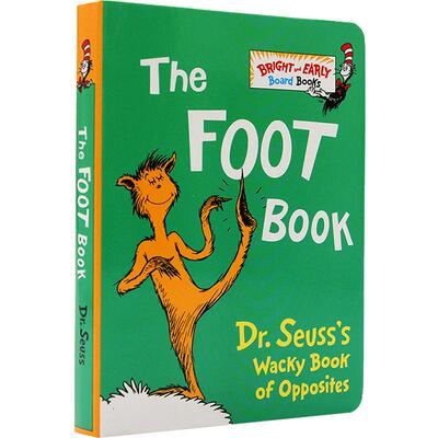 千奇百怪的脚英文原版 The Foot Book 苏斯博士系列 Dr. Seuss's 低幼早教英语启蒙儿童纸板书 廖彩杏推荐书单