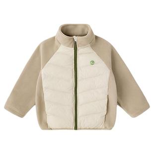 嘟嘟家男童轻薄羽绒服安心绒儿童外衣保暖男衣服蓬松女童外套冬季