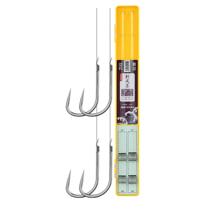 久岩新关东鲢鳙子线双钩成品无刺