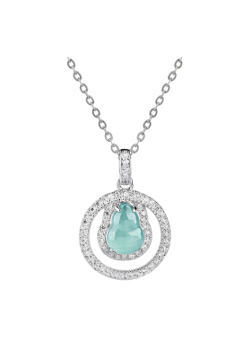 翡翠葫芦吊坠女款925银玉石项链