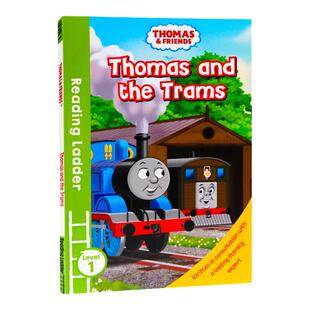 进口原版正版英文原托马斯和朋友们Thomas Friends:Thomas and the Trams托马斯分级阅读入门级Reading Ladder Level 1故事图画书
