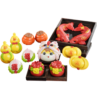 盖盖有口福非遗原创手作醒狮马年花馍年货胶东花饽饽大馒头送礼盒