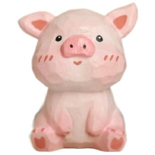 手工木雕十二生肖卡通桌面摆件办公室工位装饰可爱解压治愈系礼物