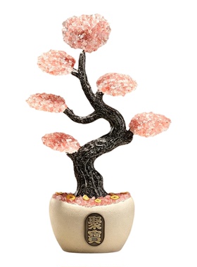 聚宝盆葫芦摇钱树摆件