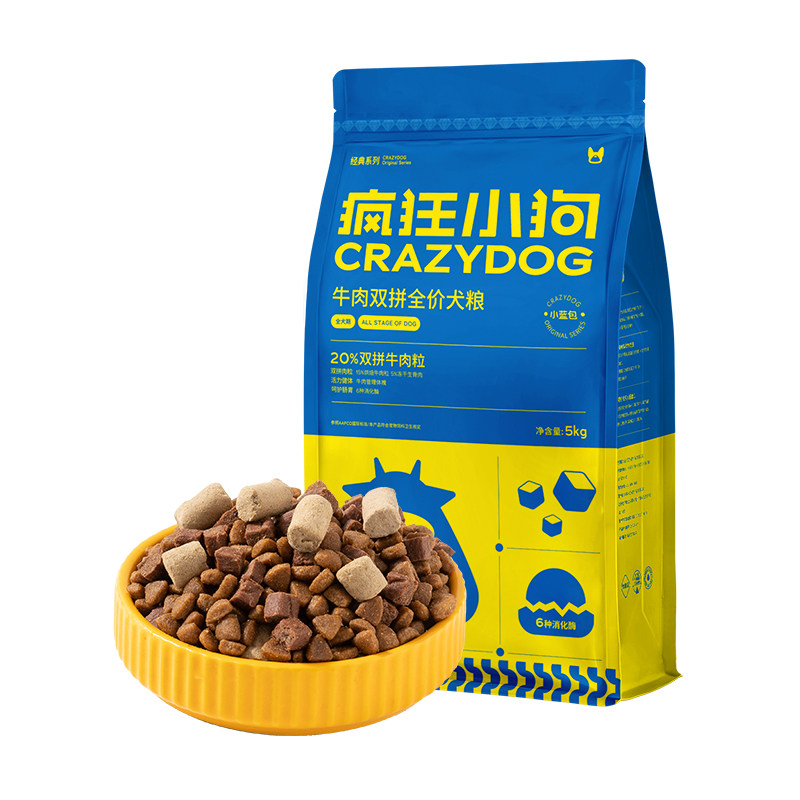 疯狂小狗冻干牛肉双拼狗粮