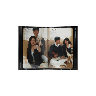 HIMORE海马体时光折页相框亚克力情侣相框6寸*2写真照片家居摆件