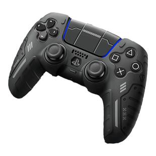 锦读Jemdo适用索尼PS5游戏手柄硅胶套可座充游戏机摇杆帽保护壳情侣防滑防汗外壳贴纸游戏机配件键帽精准贴合