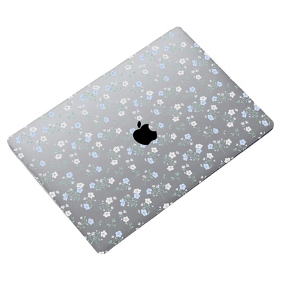 蓝花微风Mac13寸M1保护套air15寸电脑壳pro13MacbookM4Pro14