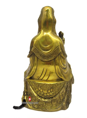 纯铜质净瓶观世音菩萨雕像保平安