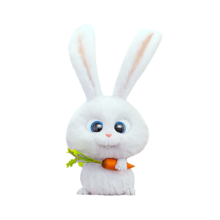 Fictus官方正品 爱宠大机密小白 可替换脸部磁吸配件生气脸睡觉脸