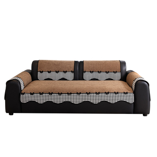 沙发垫冬轻奢高级感简约现代四季通用固定防滑沙发坐垫子盖布巾座