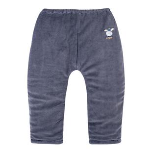 哥比兔男童加绒裤子小童裤子秋冬儿童加绒长裤加厚打底裤休闲保暖