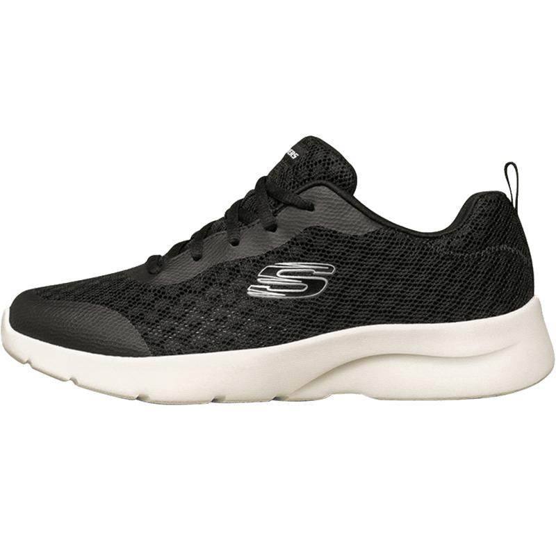 Skechers斯凯奇女鞋白色运动鞋官方小白鞋秋季皮面防水网面跑步鞋