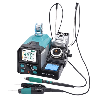 982D精密镊子焊台90W大功率双头电烙铁夹防静电恒温电热夹