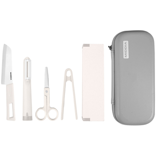 美帝亚户外料理便携陶瓷刀具套装辅食宝宝专用食品级婴儿童辅食夹