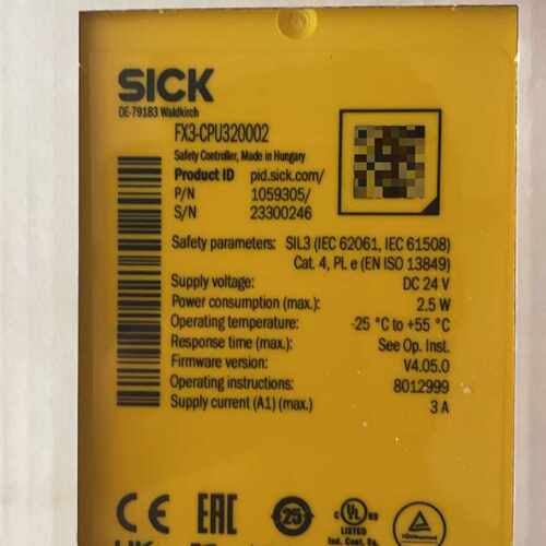 询价-SICK西克CPU安全继电器 FX3-CPU320002