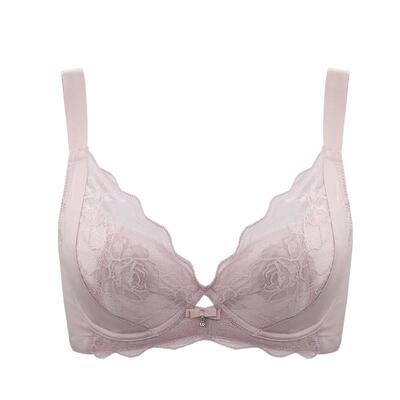 贝佳人软钢圈大胸显小大码内衣女