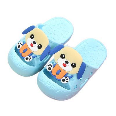 儿童拖鞋夏男女童室内家用洗澡防滑可爱小狗软底轻底防撞凉拖鞋