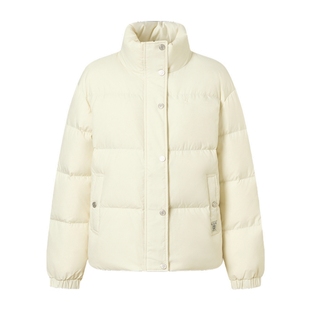 POLOWALK女装羽绒服厚款2025冬季新款女士羽绒服立领纯色外套短款