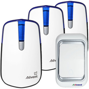 包邮门铃无线家用一拖三防水中继学校幼儿园公司别墅海得曼advent