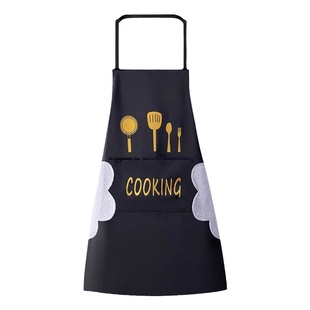 新款情侣款围裙防水防油成人时尚情侣款家用厨房做饭上班工作服装