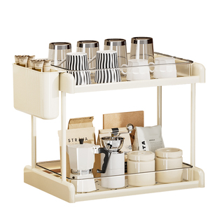 杯子收纳盒置物架杯架放杯具茶杯咖啡水杯沥水放置架子轻奢高级感