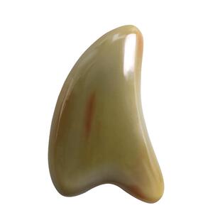 白水牛角脸部刮痧板女面部美容正品颈椎淋巴腿全身通用眼部拨筋棒