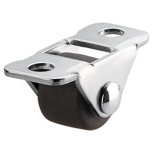 0.5英寸迷你定向轮鞋柜踢脚抽滑轮侧边限位器橡胶轮子脚轮万向轮